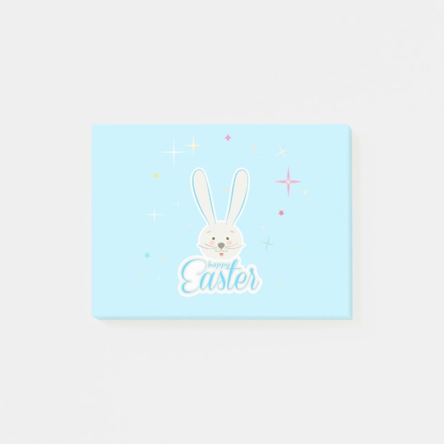 Post-it® Lapin Mignon Joyeuses Pâques Chasse aux Œufs Fête  (Devant)