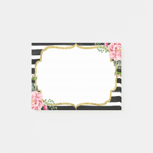 Post-it® L'Aquarelle Florale Rose romantique Brise L'Armatu (Devant)