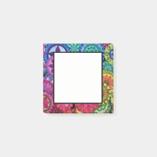 Post-it® L'arc-en-ciel d'aquarelle colore le mandala