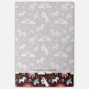 Post-it® l'arc-en-ciel de licorne badine le cheval