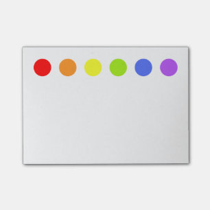 Post-it® L'arc-en-ciel pointille des notes