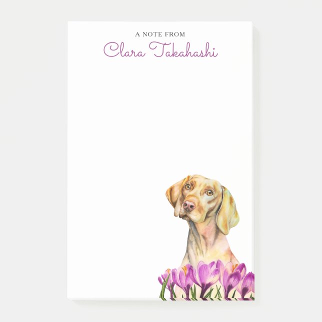 Post-it® L'art | d'aquarelle d'amoureux de les chiens de (Devant)