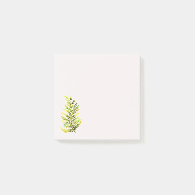 Post-it® L'art plante de la feuille de fougère verte (Devant)