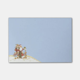 Post-it® L'art populaire mignon de Père Noël badine des