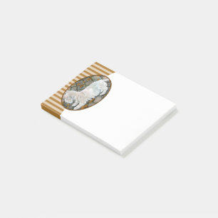 Post-it® L'automne laisse Westie sur Patio