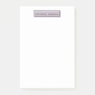 Post-it® Lavande Logo Feminine Professionnel personnalisé