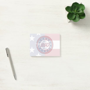 Post-it® Le 250e anniversaire de l'Amérique avec le drapeau