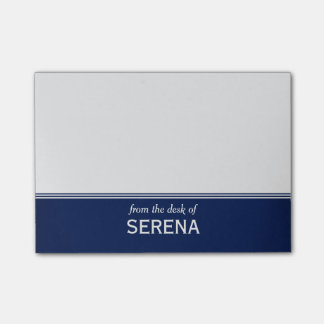 Post-it® Le bleu marine moderne a personnalisé 4" x 3"