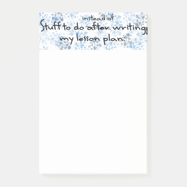 Post-it® Le bloc - notes du professeur de temporisation (Devant)