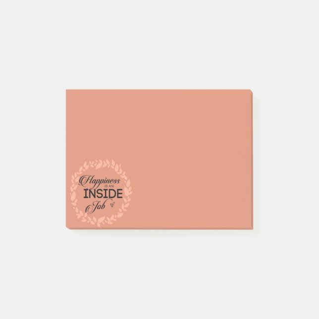 Post-it® Le Bonheur Est Une Guirlande De Travail Intérieure (Devant)