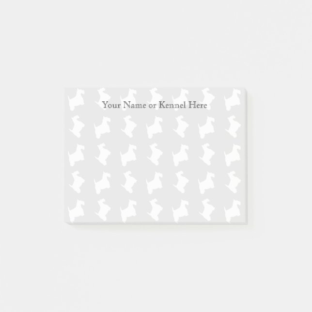 Post-it® Le chien de Scottie personnalisent (Devant)