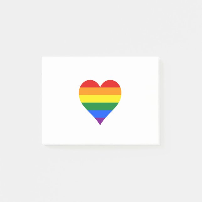 Post-it® Le coeur de la fierté LGBT (Devant)