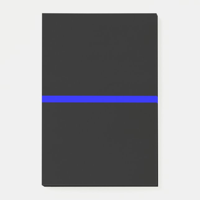 Post-it® Le concept de ligne mince bleue symbolique (Devant)