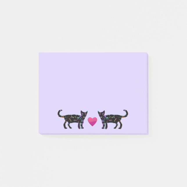 Post-it® Le Courrier-it® de chats d'amour note 4 x 6 (Devant)