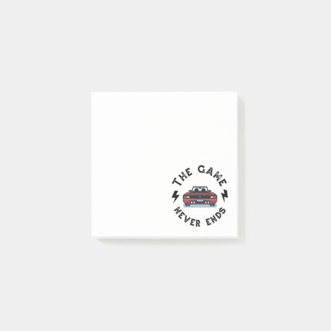 Post-it® Le Jeu ne se termine jamais (Devant)