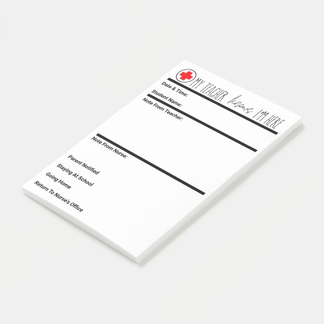 Post-it® Le laissez-passer d'infirmière pour tout établisse (Incliné)