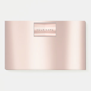 Post-it® Le minimalisme nacré rougissent or de rose de rose