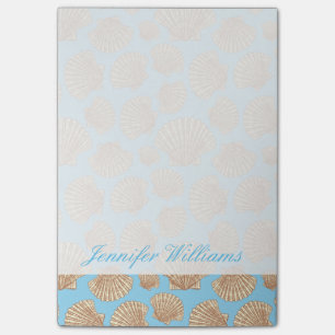 Post-it® Le motif vintage de coquillage de style ajoutent