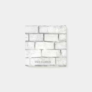Post-it® Le mur de briques blanc ajoutent 3x3 nommé