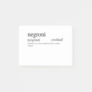 Post-it® Le Negroni, le cocktail préféré de l'Italie