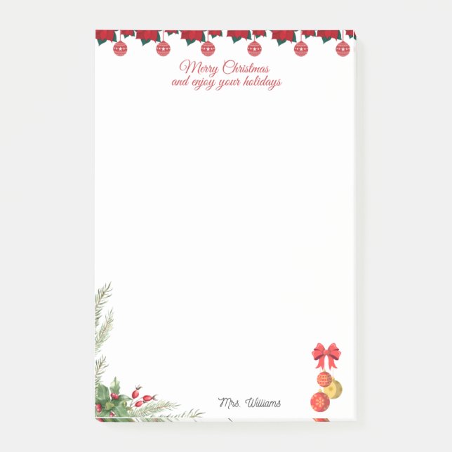 Post-it® Le Noël GiJoyeux et profiter de vos vacances (Devant)