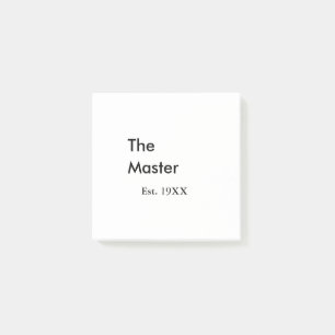 Post-it® Le nom de patron est année date homme roi titre