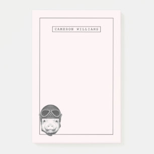 Post-it® Le porc de casse-cou ajoutent votre nom