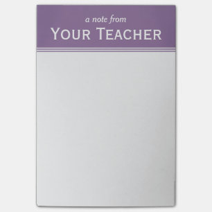 Post-it® Le pourpre classique de lavande a personnalisé 4"