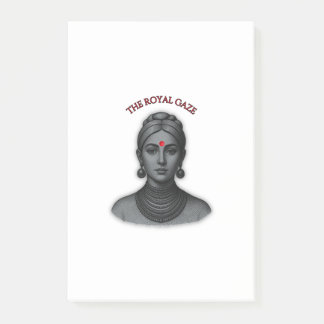 Post-it® Le Regard Royal - Reine Indienne en Ligne Art