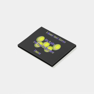 Post-it® Le tennis ne me retourne pas les couilles,