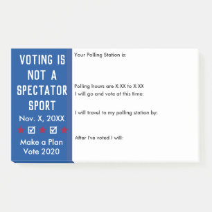 Post-it® Le vote n'est pas un rappel du vote sportif du spe