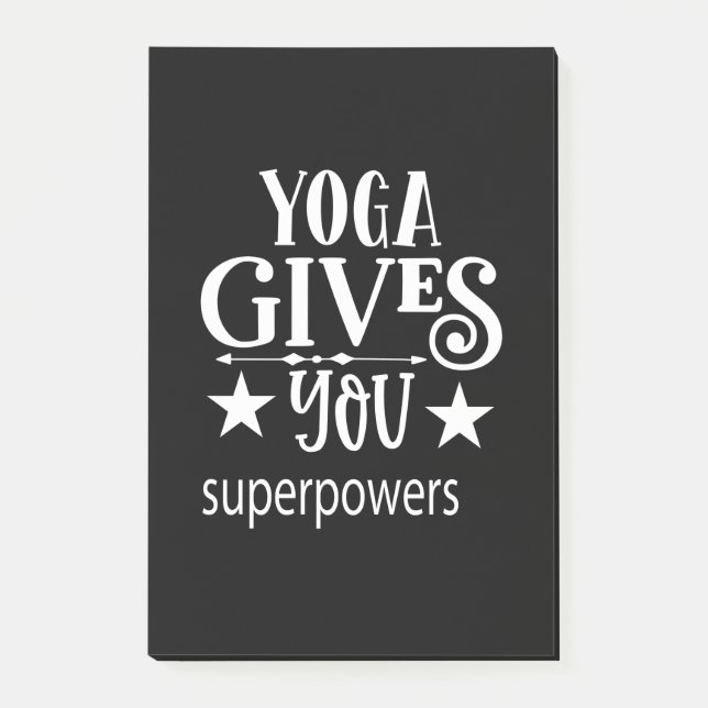 Post-it® Le Yoga vous donne la superpuissance (Devant)