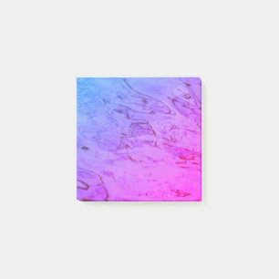 Post-it® L'Eau Se Répand Doux Rose Aqua Lovely Abstrait