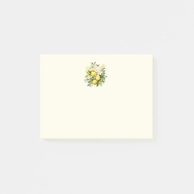 Post-it® Lemon Bouquet with White Blossoms (Devant)