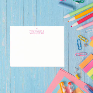 Post-it® L'enseignement est une oeuvre de coeur
