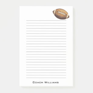 Post-it® L'entraîneur de football américain ajoutent le nom