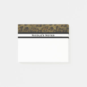 Post-it® Léopard Guépard Étincelle Glamour Tendance Personn