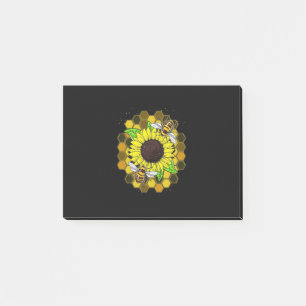 Post-it® Les abeilles de tournesol hippie