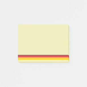 Post-it® les années 70 rétro Cool rayonne rouge jaune ora