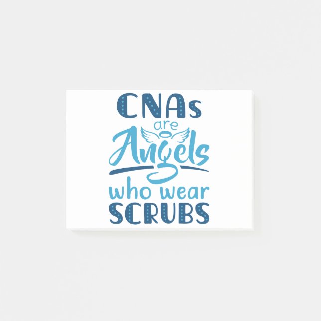 Post-it® Les CNA sont des anges qui portent des arbustes (Devant)