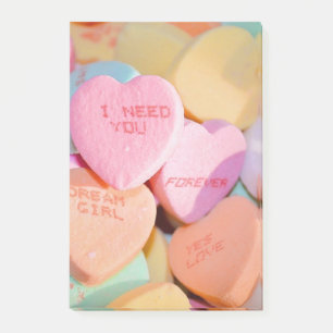 POST-IT® LES COEURS DE LA CANDIDATURE DE VALENTINE AVEC DES
