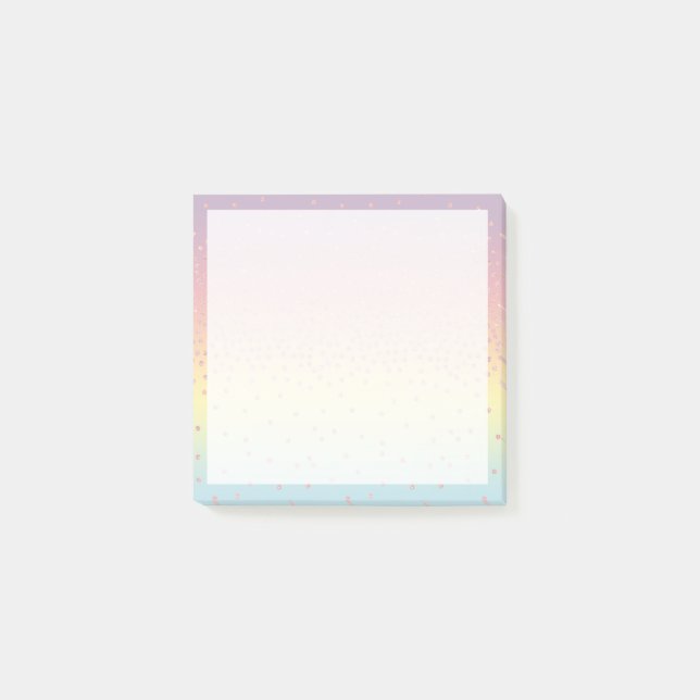 Post-it® Les confettis roses élégants de parties (Devant)