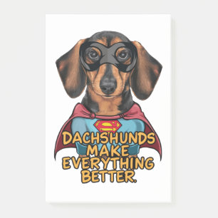 Post-it® Les Dachshunds rendent tout meilleur