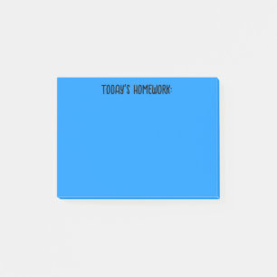 Post-it® Les devoirs d'aujourd'hui Bleu clair