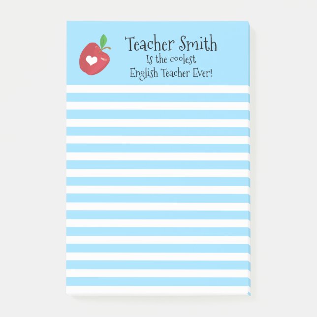 Post-it® Les enseignants nomment les pommes rouges les plus (Devant)