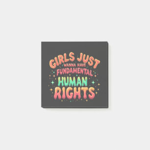 Post-it® Les filles veulent juste avoir l'égalité humaine f