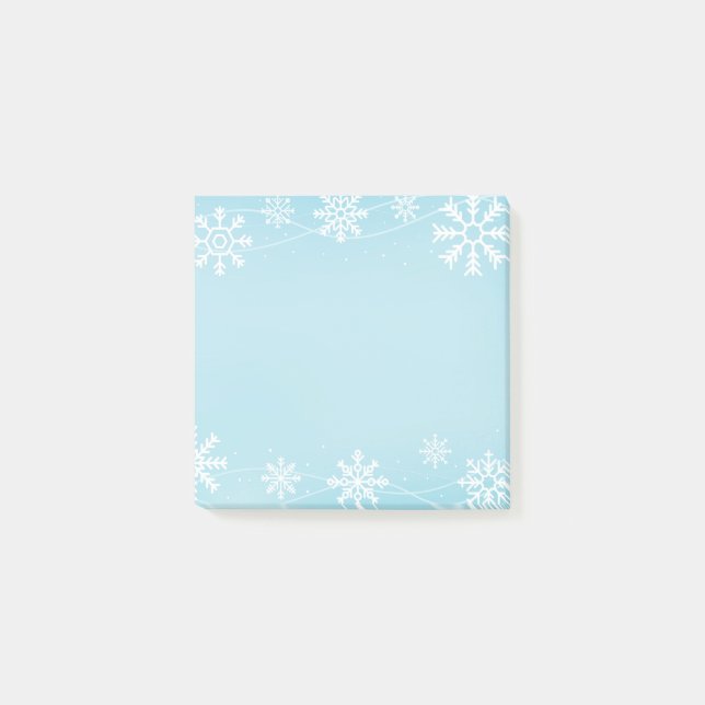 Post-it® Les flocons de neige post-notes-vacances (Devant)