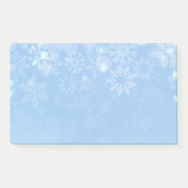 Post-it® Les flocons de neige post-notes-vacances (Devant)