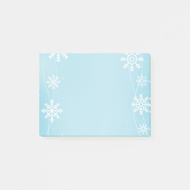 Post-it® Les flocons de neige post-notes-vacances (Devant)