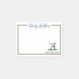 Post-it® Les Golfeurs Lady Ont Plus De Notes De Conduite Po